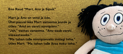 sipsiku nägu ja sipsiku raamatu esimene lõik